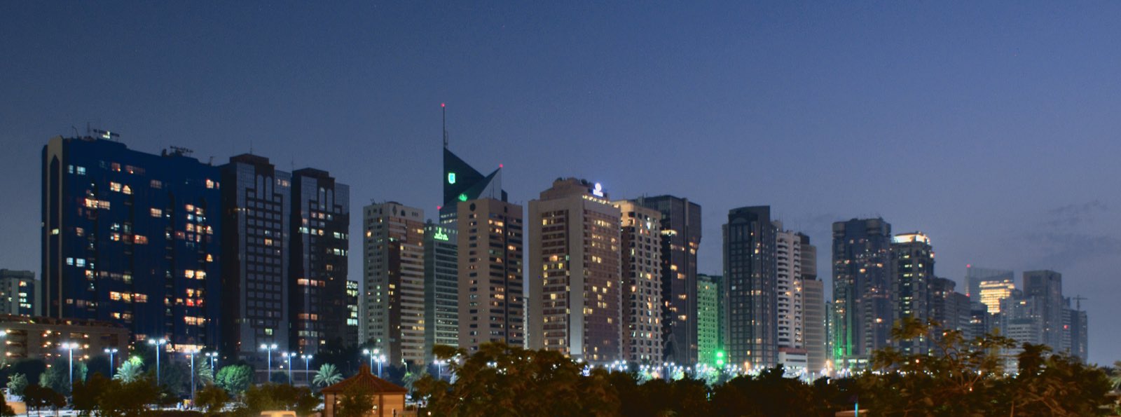 Abu Dhabi at dusk
